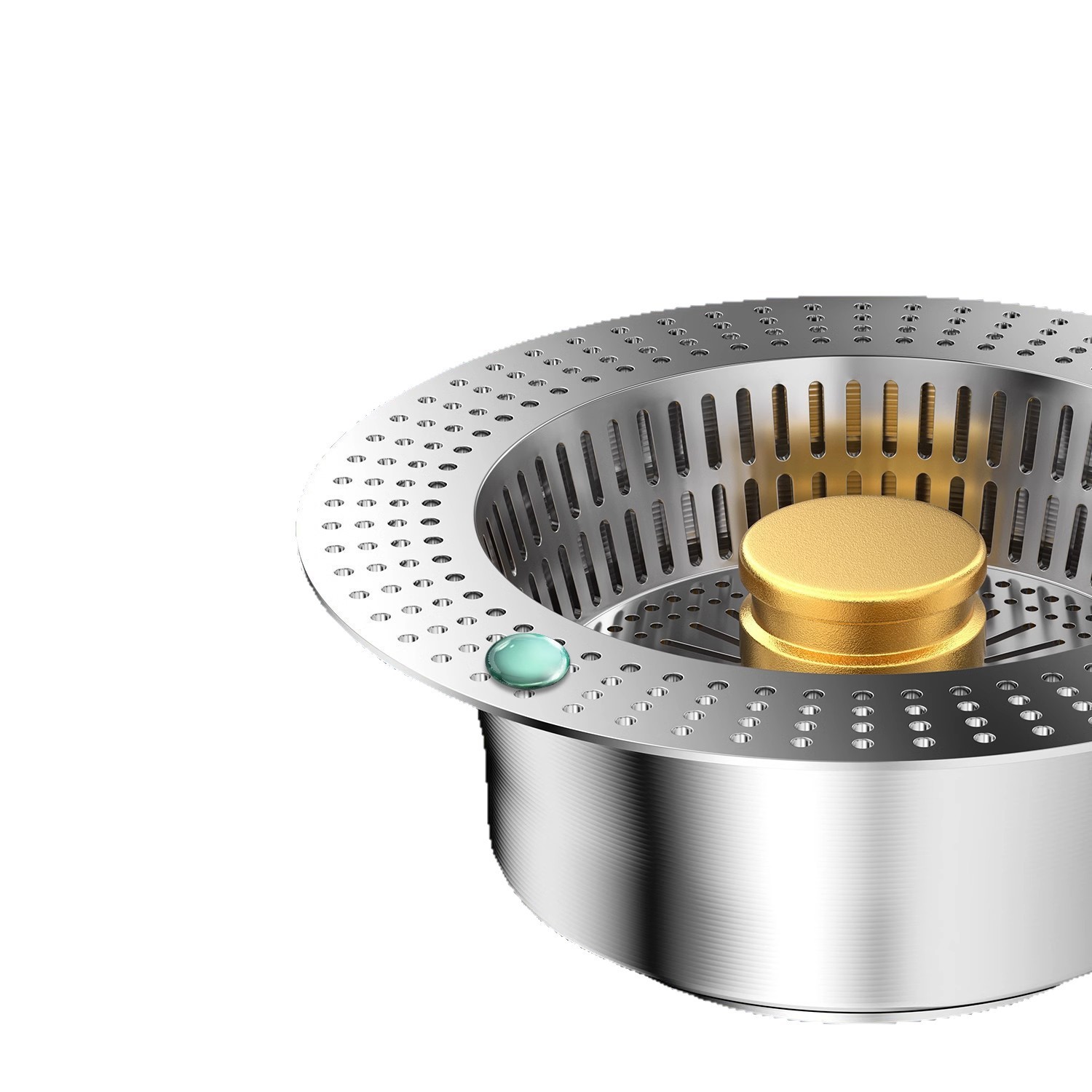 Kitchen Stainless Steel Sink Strainer, Vegetable Washing Basin Drain Plug, Universal Sink Pop-Up Drain Core