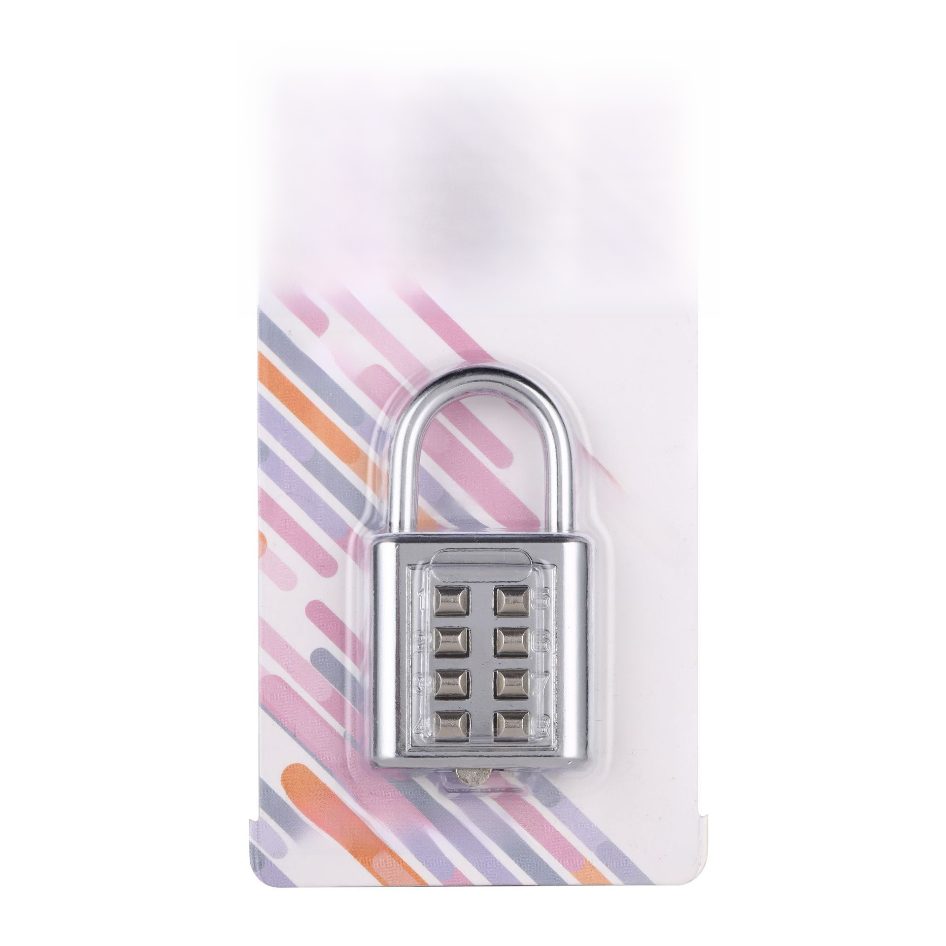 Jin Hao Lock Industry Source Factory Supply Southeast Asia Key Password Padlock Chrome Plated Blind Password Lock