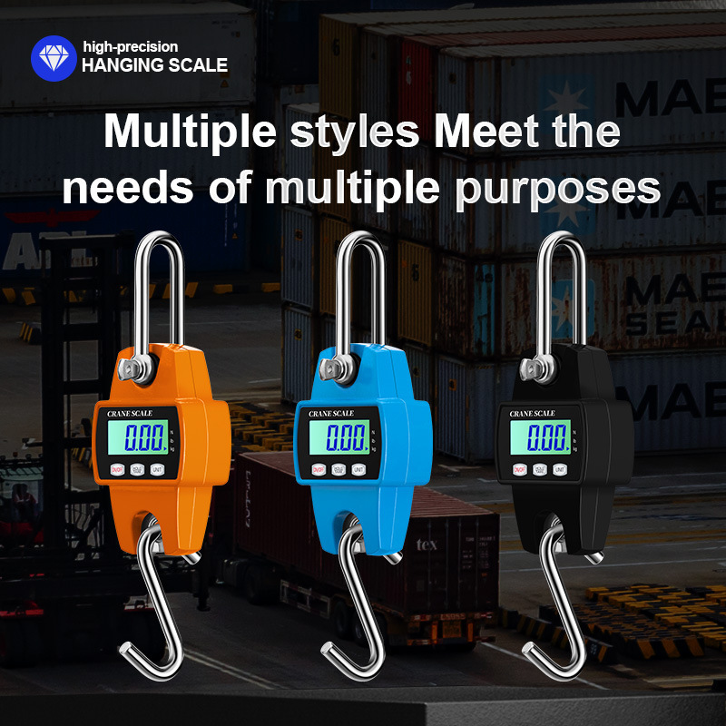 Electronic Crane Scale 300kg Manufacturer Wholesale Digital Hook Scale Crane Scale Portable Mini Portable Scale 500kg Crane Scale