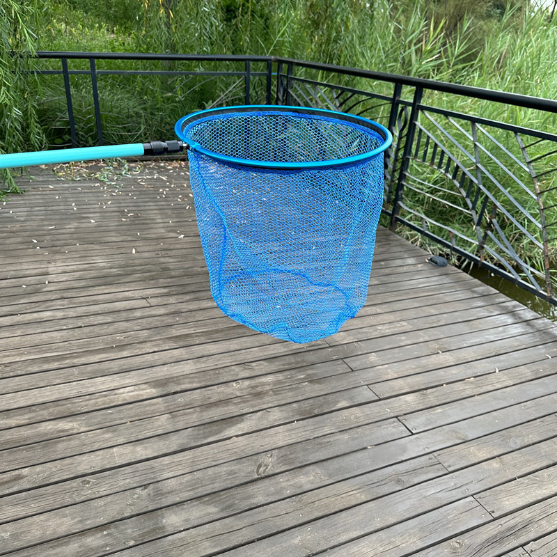 Aluminum alloy copy net head large object net head anti-hanging fishing net pocket triangular round copy net non-foldable color aluminum copy net