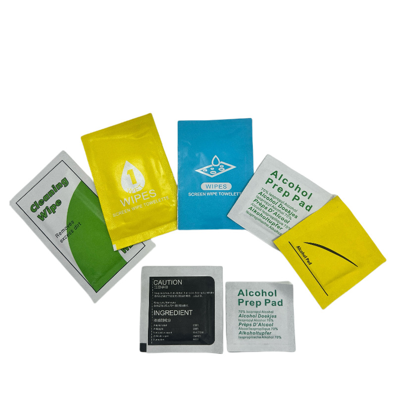 Alcohol cotton sheet manufacturers screen cleaning wipes alcohol bag film suit cleaning bag glasses disinfection kit