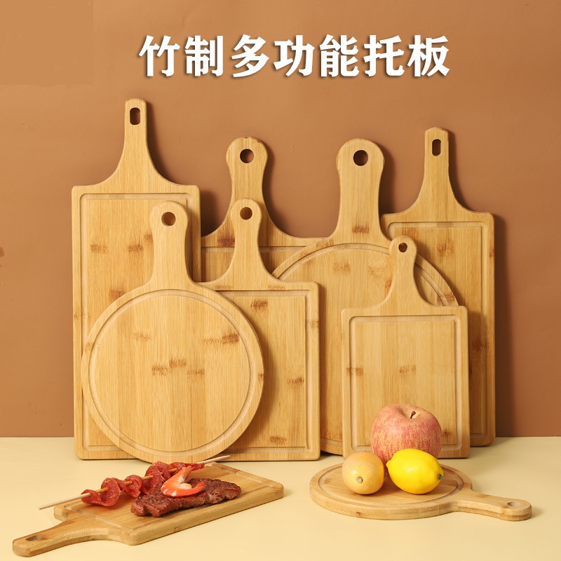 Производитель, оптовая продажа, бамбуковая разделочная доска, доска для нарезки фруктов с раковиной, двухсторонняя разделочная доска