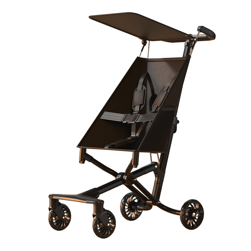 Cross-Border Wholesale Baby Pocket Umbrella Stroller Lightweight Folding Baby Stroller One-Click Closing Portable Baby Walking Tool