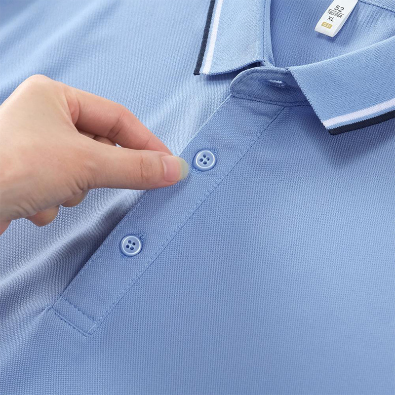 Summer Polo Shirt Work Clothes Short-Sleeved Lapel T-Shirt Combed Cultural Advertising Shirt Embroidered Printed Logo Work Clothes