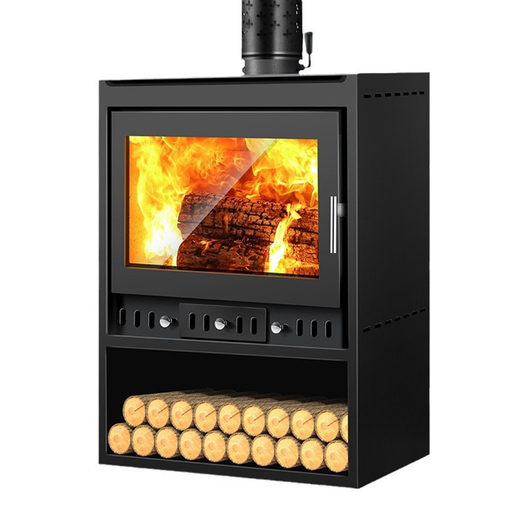 Home Real Fire Wood Fireplace Smokeless Dust-free Heating Stove New Style Homestay Firewood Stove