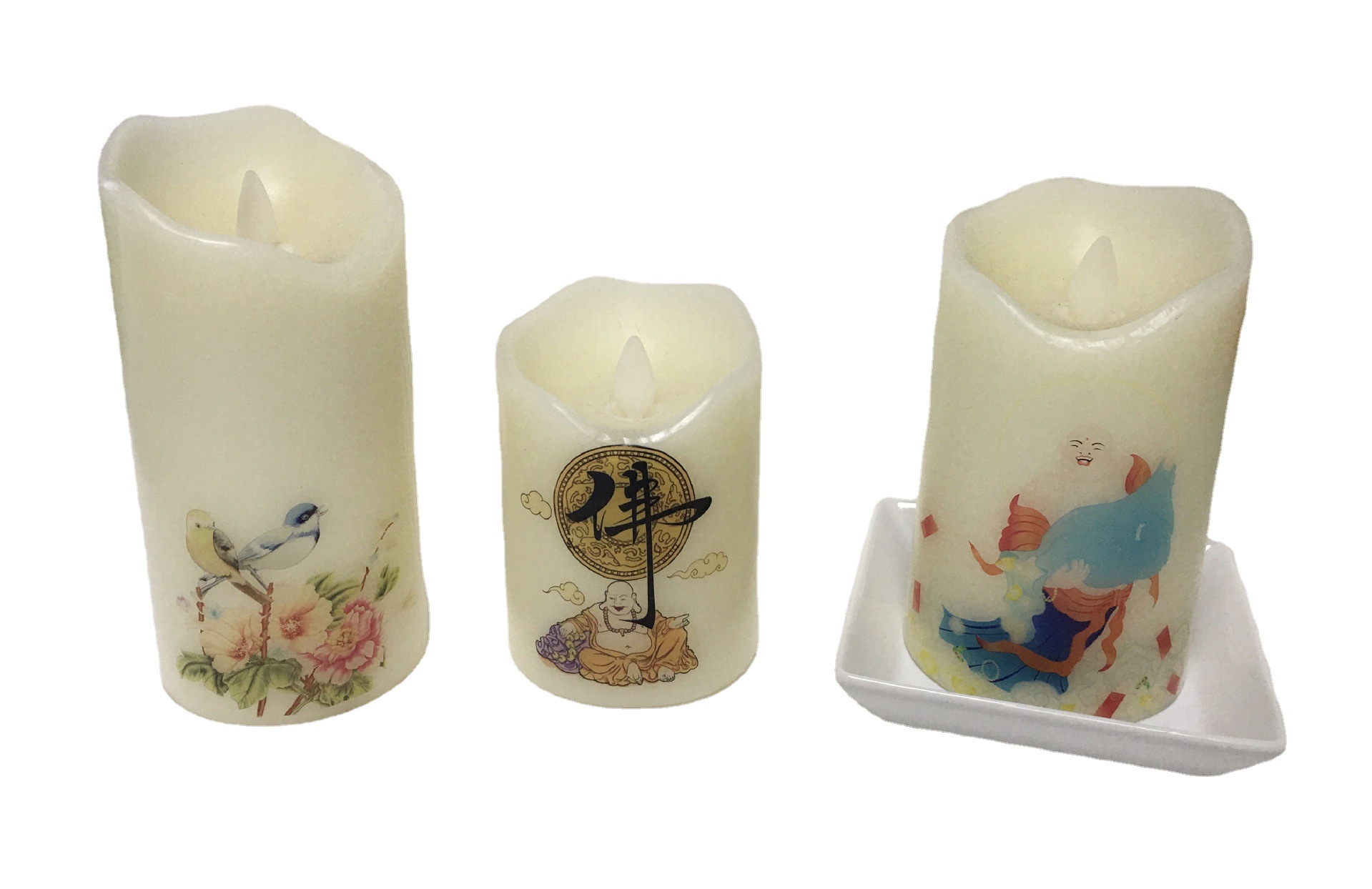 УФ печать 3D рельефный узор светодиодный восковой цилиндр колонка полный цифровой печати логотипа струйная обработка