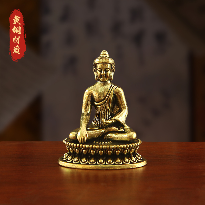 Антикварные статуэтки Будды фармацевта, украшения, карманный Будда Гуаньинь из Тибета, креативный ретро литературный мини Будда, проданные украшения
