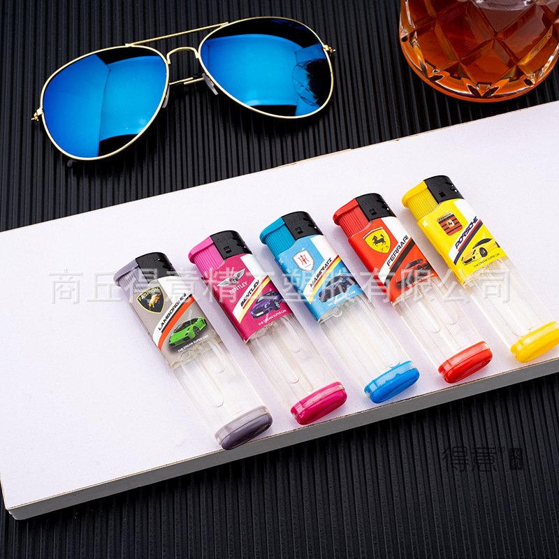 Increase the thickness of the big overlord open fire half package painting electronic lighter disposable new creative manufacturers wholesale direct supply