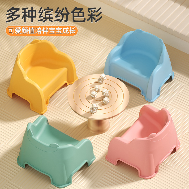 Small Low Stool Household Bench Small Chair with Backrest Stool Stacked Stool Living Room Super Low Plastic Small Stool