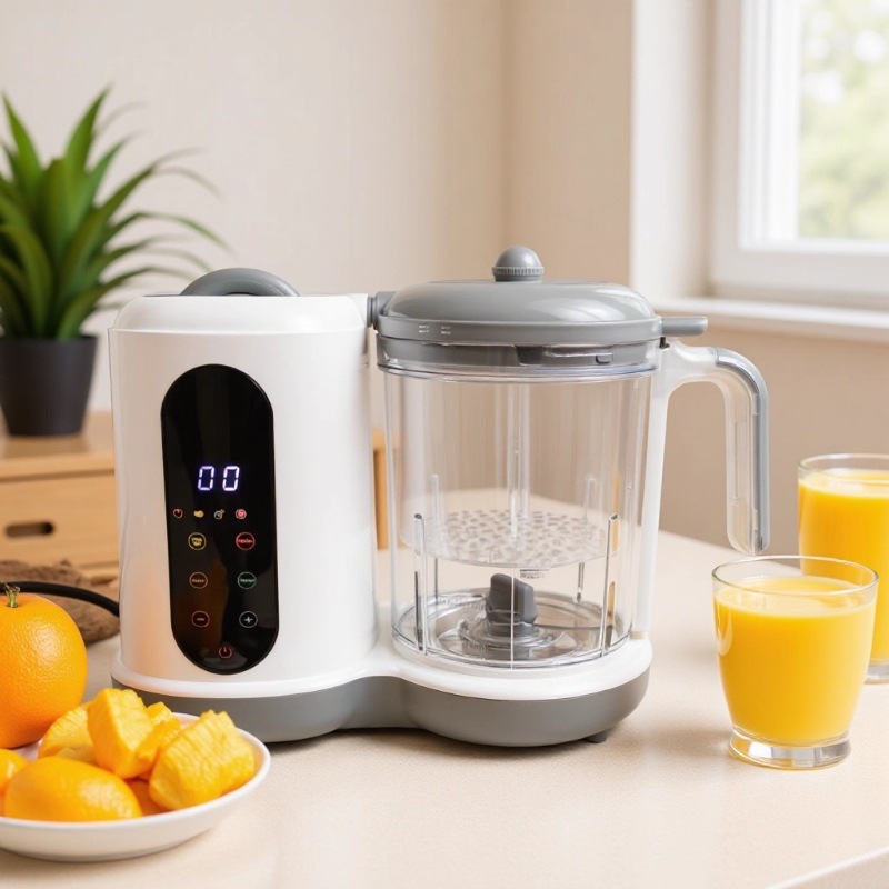 Super Worry-Free Household Baby Food Supplement Machine Multi-Functional Steaming and Mixing All-In-One Baby Food Supplement Machine Grinder Food Processor