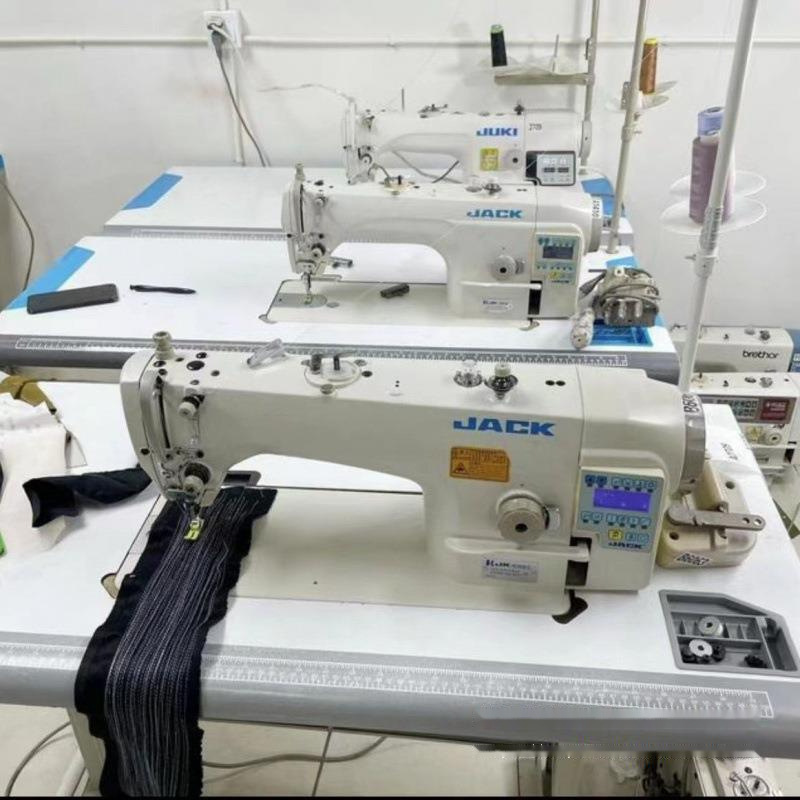 Jack Household Sewing Machine Industrial Computer Direct Drive Flatbed Fully Automatic Thread Trimmer 80% New Complete Set Free Shipping