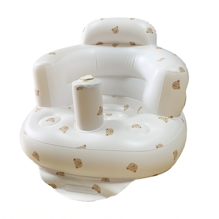 Ins Korean Style Basic Baby Anti-Fall Learning Seat Baby Kidsren's Sofa Bath Stool Dining Chair Pvc Inflatable Toy