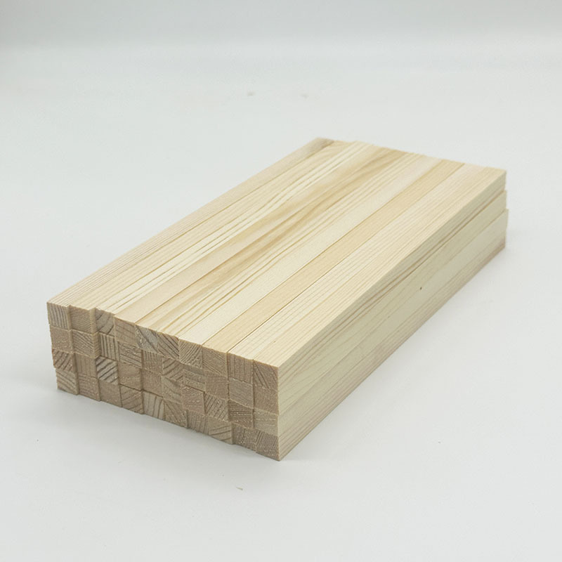 Обработка креативных простых деревянных квадратных неотесанных деревянных палочек из твердых пород дерева для кросс-бордерных ремесел