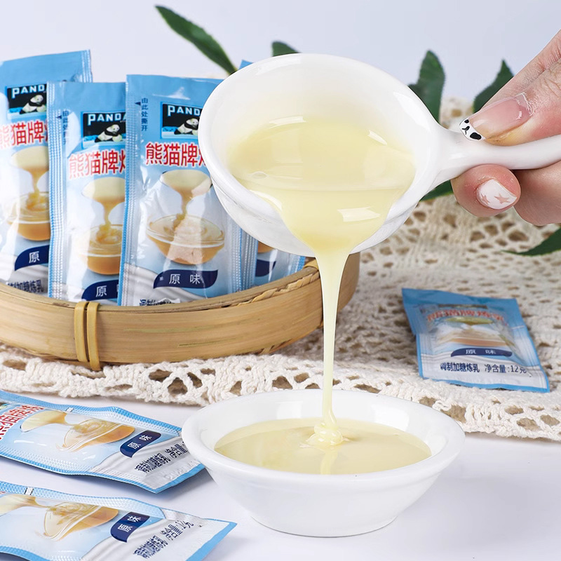 Panda Condensed Milk Condensed Milk Packet Household Commercial Condensed Milk Panda Brand Condensed Milk Baked Sweet Condensed Milk Coffee Milk Tea Condensed Milk