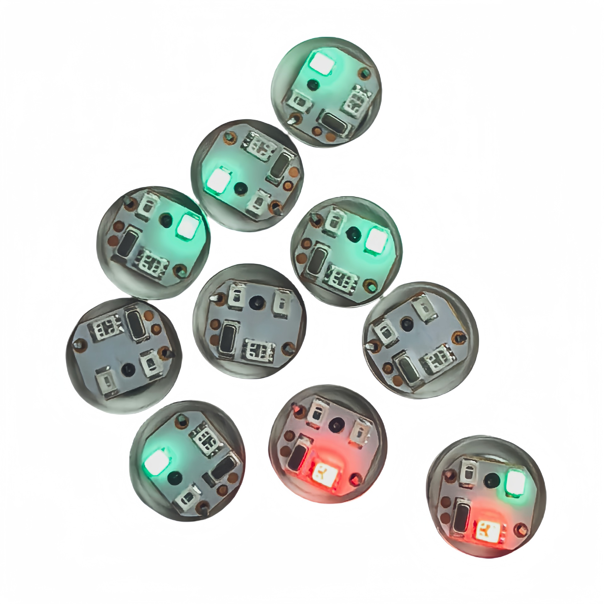 Vibrating three-color flash light electronic accessories backpack toy children's shoes light flash light group electronic led shoe light