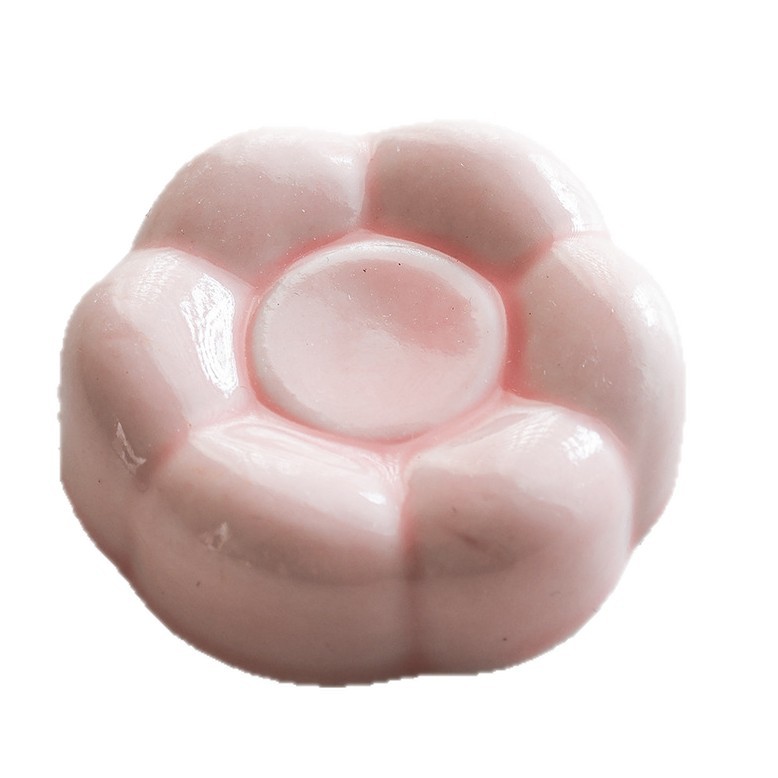 Rotating Ceramic Small Animal Base Rotating Ceramic Rabbit Mahjong Fortune Cat Base Pure Handmade Ceramic Crafts