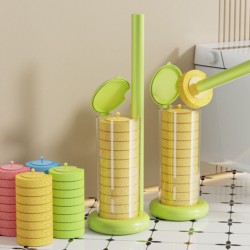 Одноразовая туалетная щетка, настенная, для уборки в ванной, новая сменная головка