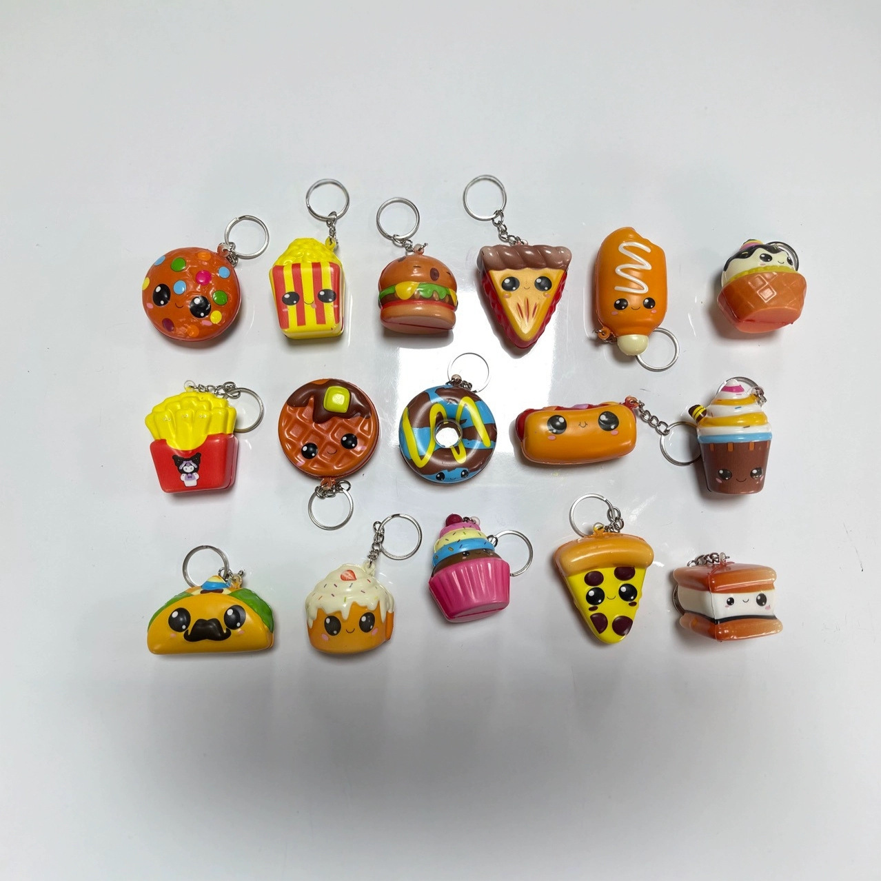 Новая симуляция, картофель фри, торт, медленный возврат, музыкальная еда, модель, артефакт для снятия стресса, кукла-вентилятор