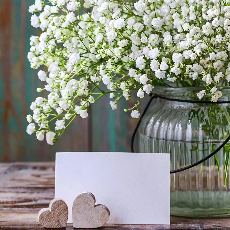 Cross-Border Dropshipping of Realistic Baby's Breath Bouquets with Green Stems and Simulated Floral Arrangements That Do Not Require Care and Are Suitable for Weddings