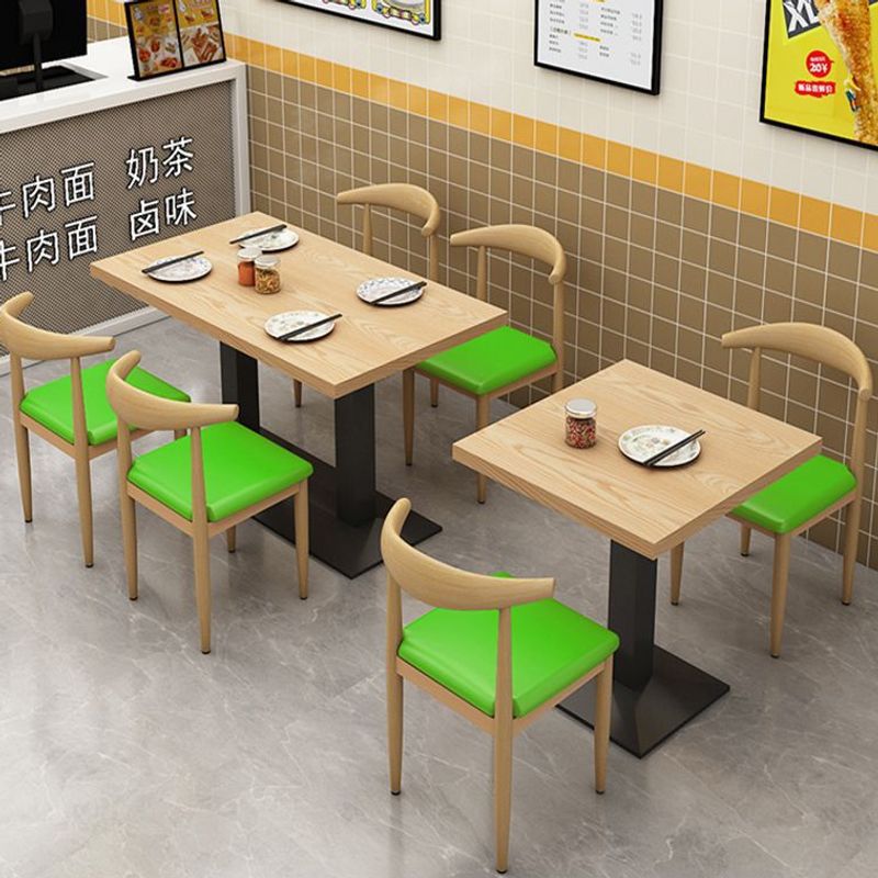 Snack Noodle Shop Barbecue Breakfast Catering Fast Food Table and Chair Combination Milk Tea Dessert Shop Restaurant Table Commercial Economical