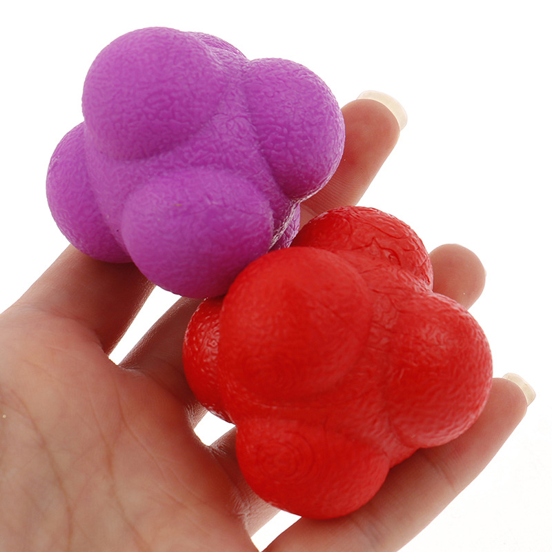 Hexagonal Ball Sensitive Reaction Ball Change to Agility Speed Track and Field Tennis Table Tennis Training