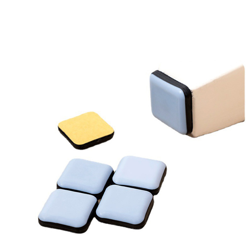 Teflon Sliding Mat Home Table and Chair Foot Mat Kitchen Dining Table Corner Anti-collision Mat Floor Protection Mat Self-adhesive