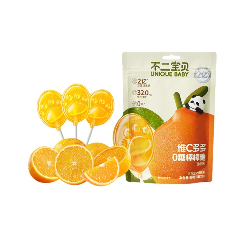 (August 25) Fuji Baby Lollipop 40g, Fruit Wood Sugar Alcohol, a Healthy Snack for Kids