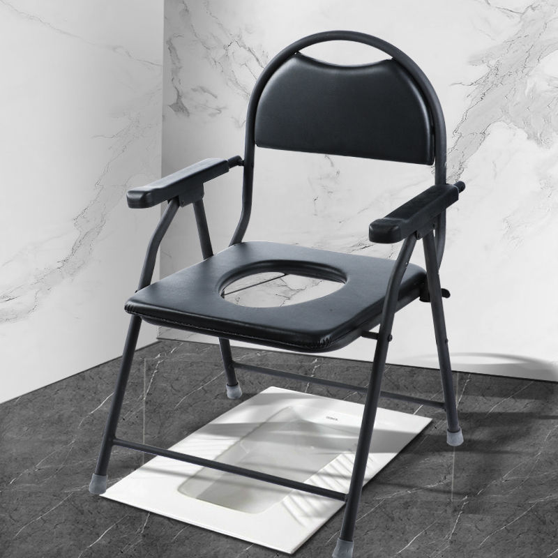 Усиленный туалетный стул для пожилых, мобильный туалетный стул, домашний туалет