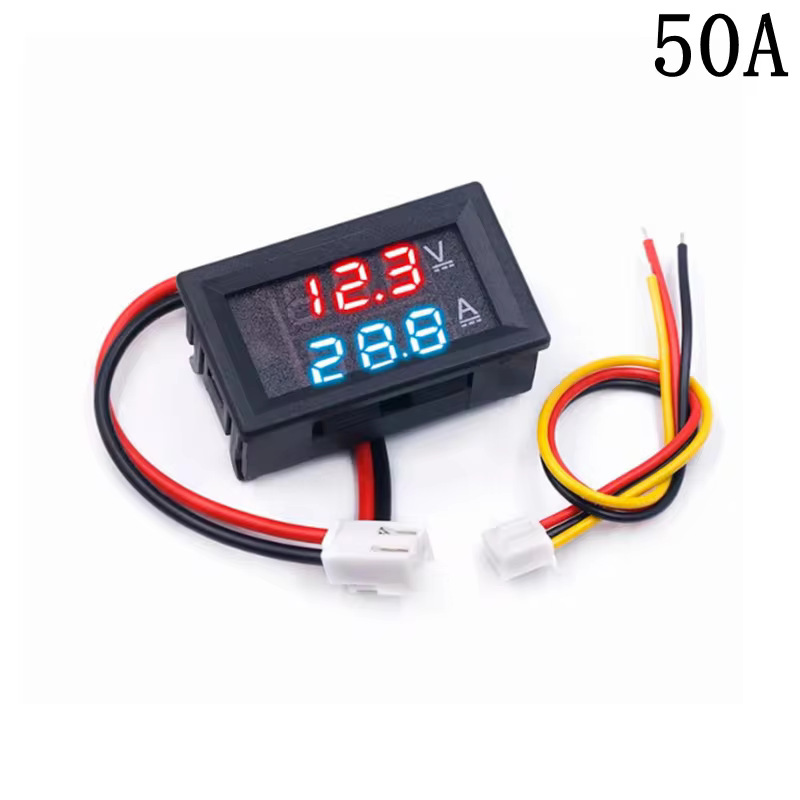 DC0-100V/10A 50A 100A LED DC Dual Display Digital Current Voltmeter Digital Meter