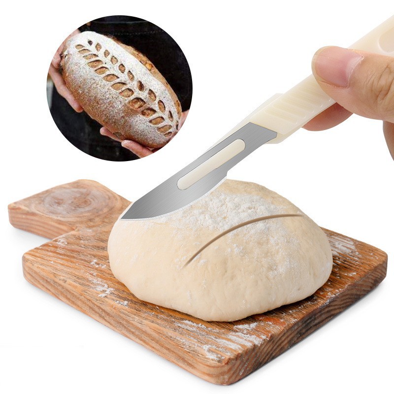 Kitchen Practical Gadgets European Bread Cutter European Bag Cutter Baguette Cutter Carbon Steel Knife Baking Tool