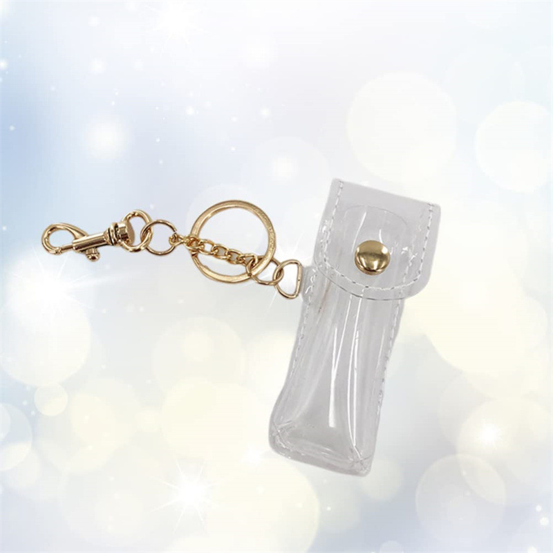 Hot-Selling Pvc Lipstick Case Fashion Transparent Lipstick Storage Bag Versatile Bag Accessory Keychain Pendant