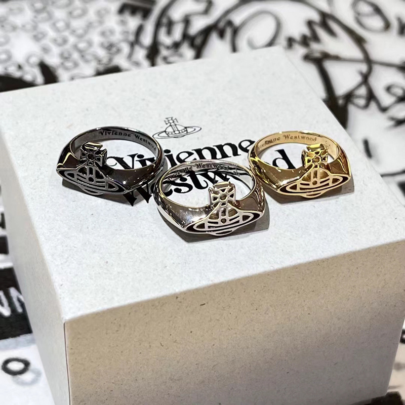 Кольцо Сатурн в стиле королевы-матери, повседневное кольцо для пар, ретро аксессуары