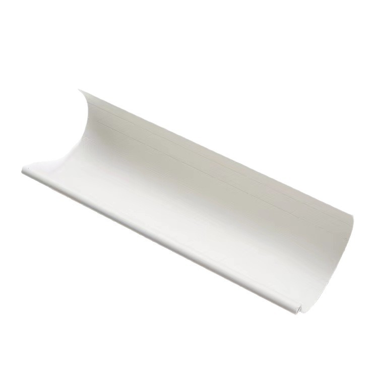 Factory Direct Sales Pvc Semi-Circular Gutter, Corrosion-Resistant, Environmentally Friendly Villa Drainage Channel, U-Shaped Water Trough, Plastic Gutter, Rainwater Gutter