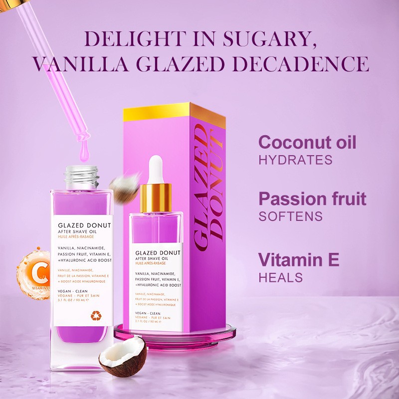 Cross-Border In-Stock Full English Donut-Scented Aftershave Oil, Popular Foreign Trade Product, 90ml