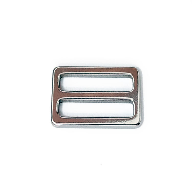 Stainless Steel Metal Luggage Webbing Fixed Adjustment Buckle Accessories Manufacturing Japanese Buckle Nine-Character Mesh Buckle