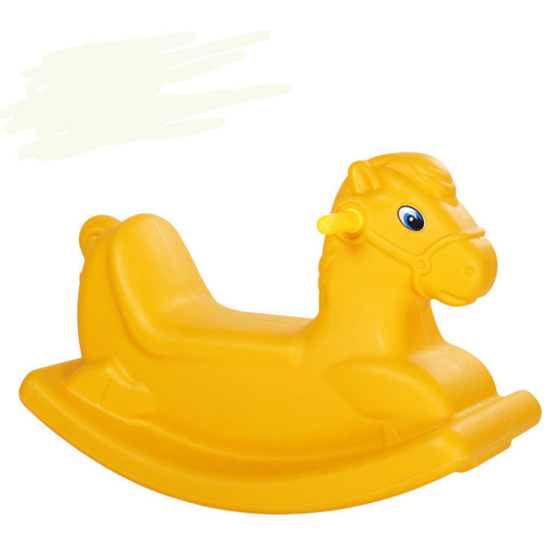 Деревянная качалка для детей, утолщенная пластиковая качалка, одноцветная, подарок на первый день рождения для малышей