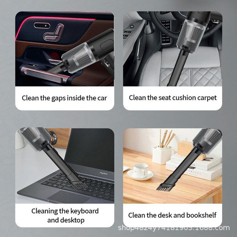 Direct Selling Blowing and Suction Dual-Purpose Wireless Handheld Vacuum Cleaner High-Power Car Vacuum Cleaner High Suction Car Home Charging