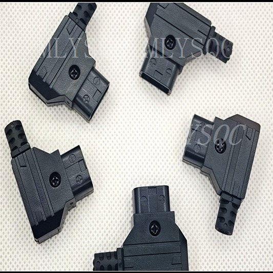 D-tap B port V port battery with card welding type male gold plated needle power interface plug horseshoe port