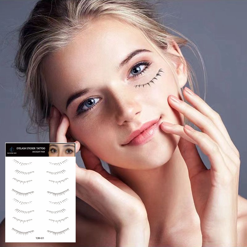 Кросс-бордерные накладные ресницы, водостойкие и потоотталкивающие, долговечные наклейки для макияжа глаз