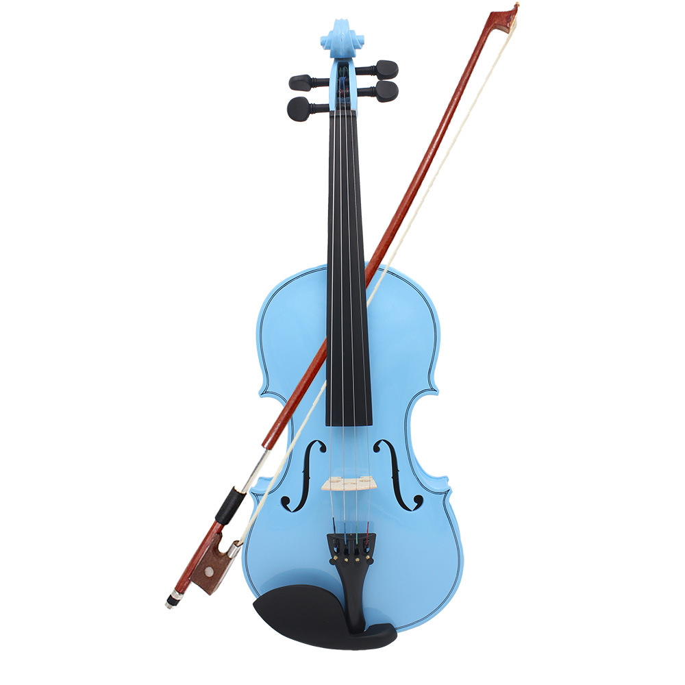 Color universal violin solid wood violin children's beginner practice adult violin 4/4 foreign trade wholesale