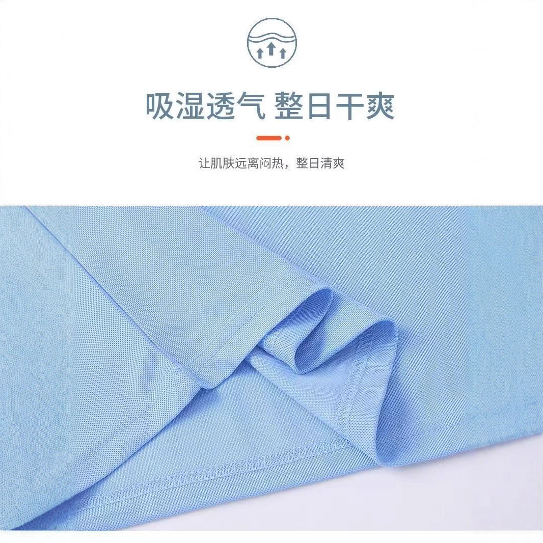 Summer Lapel Pure Color Polo Shirt Cross-Border European Size Short-Sleeved T-Shirt Group Work Clothes Advertising Shirt Printed with Logo