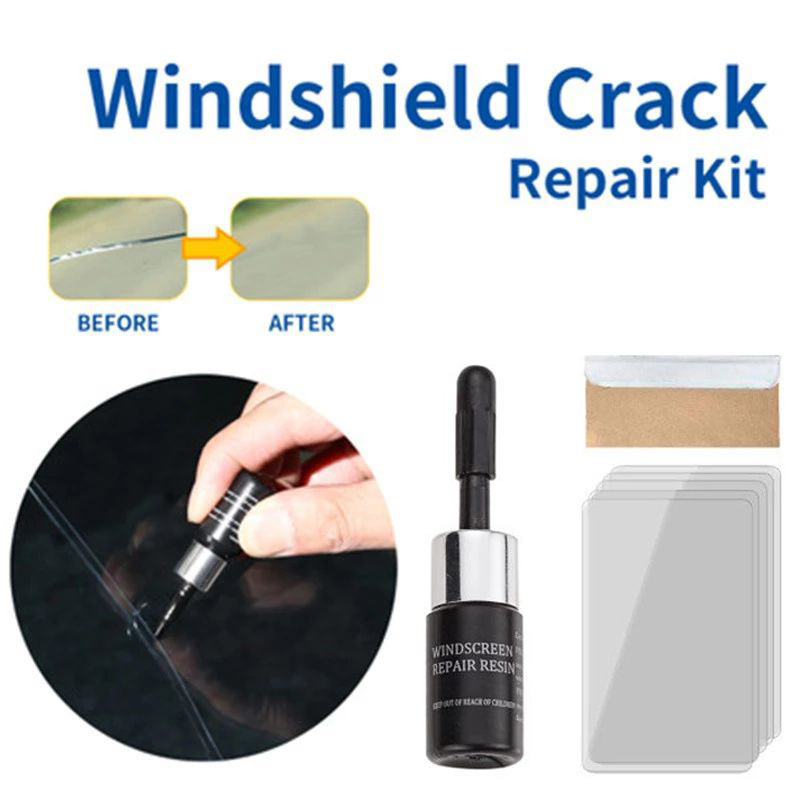 German Car Glass Repair Fluid Front Windshield Crack Car Windshield Reducer Glass Crack Repair Fluid Shadowless