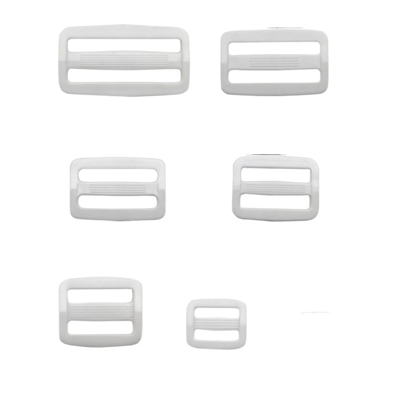 Ready Stock Supply of Bags, Colorful White Japanese Buckle, Square Buckle, Plastic Adjustment Buckle, Strap Adjustment Buckle, Two-Speed and Three-Speed Buckle