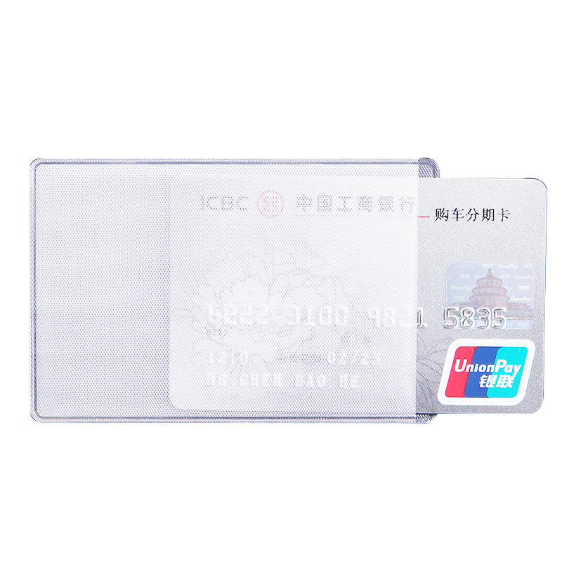 Pvc Transparent Card Holder Id Card Holder Id Card Protective Cover Bus Card Holder Card Film Card Holder Small Card Holder