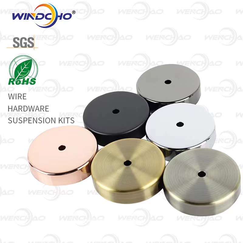 AAA disc complete specifications 60mm-400mm ceiling plate white black gold chandelier disc table lamp base