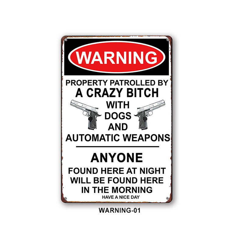 Retro Iron Painting Wall Sign Mural Hanging Decorative Painting Lazada Amazon Wish Yutian Export Stylish DIY