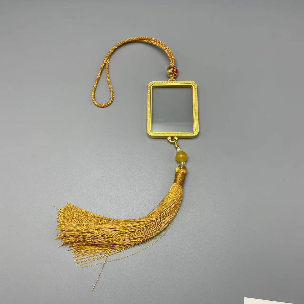 Thangka Box Car Pendant Gau Box Double-Sided Glass Non-Fading Thangka Pendant