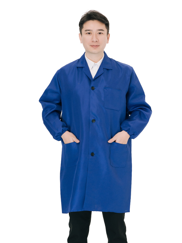 Labor protection blue coat carrying overalls wear-resistant dirt-resistant long sleeve outer wear camouflage blue coat labor protection coat customization