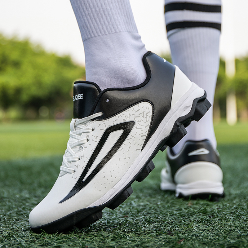 Men's Sports Tennis Shoes, Rugby Spikes, Adult Baseball Shoes, Competition Shoes, Non-Slip Synthetic Leather Upper, Breathable