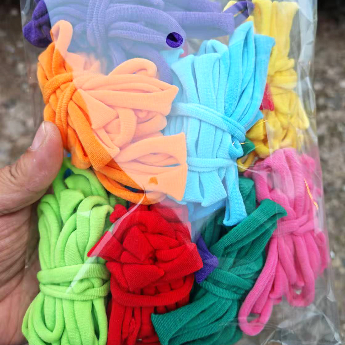 Children's Rainbow Rubber Band DIY Elastic Rope Ring Weaving European and American Coil Loom Creative Coaster Making Set